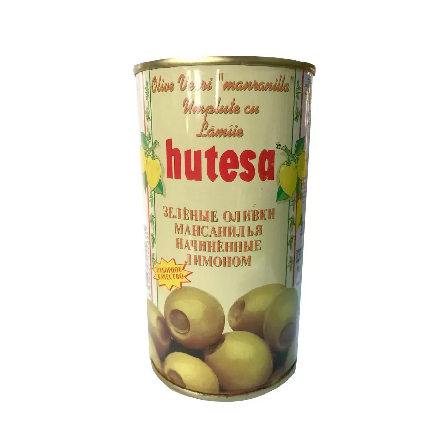 HUTESA Masline verzi cu lămîie 280-320 350/150g