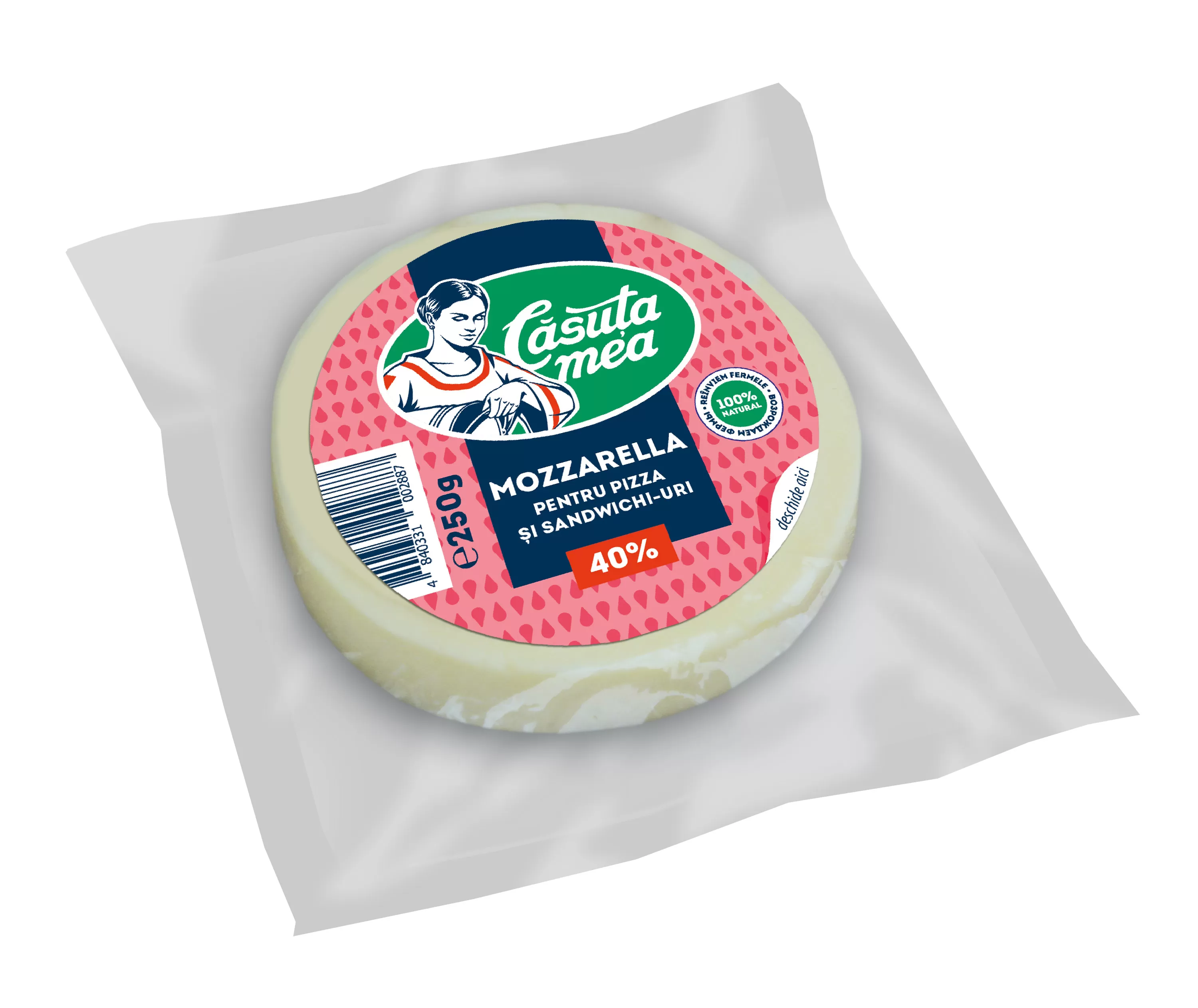CASUTA MEA Mozzarella pentru pizza 250g