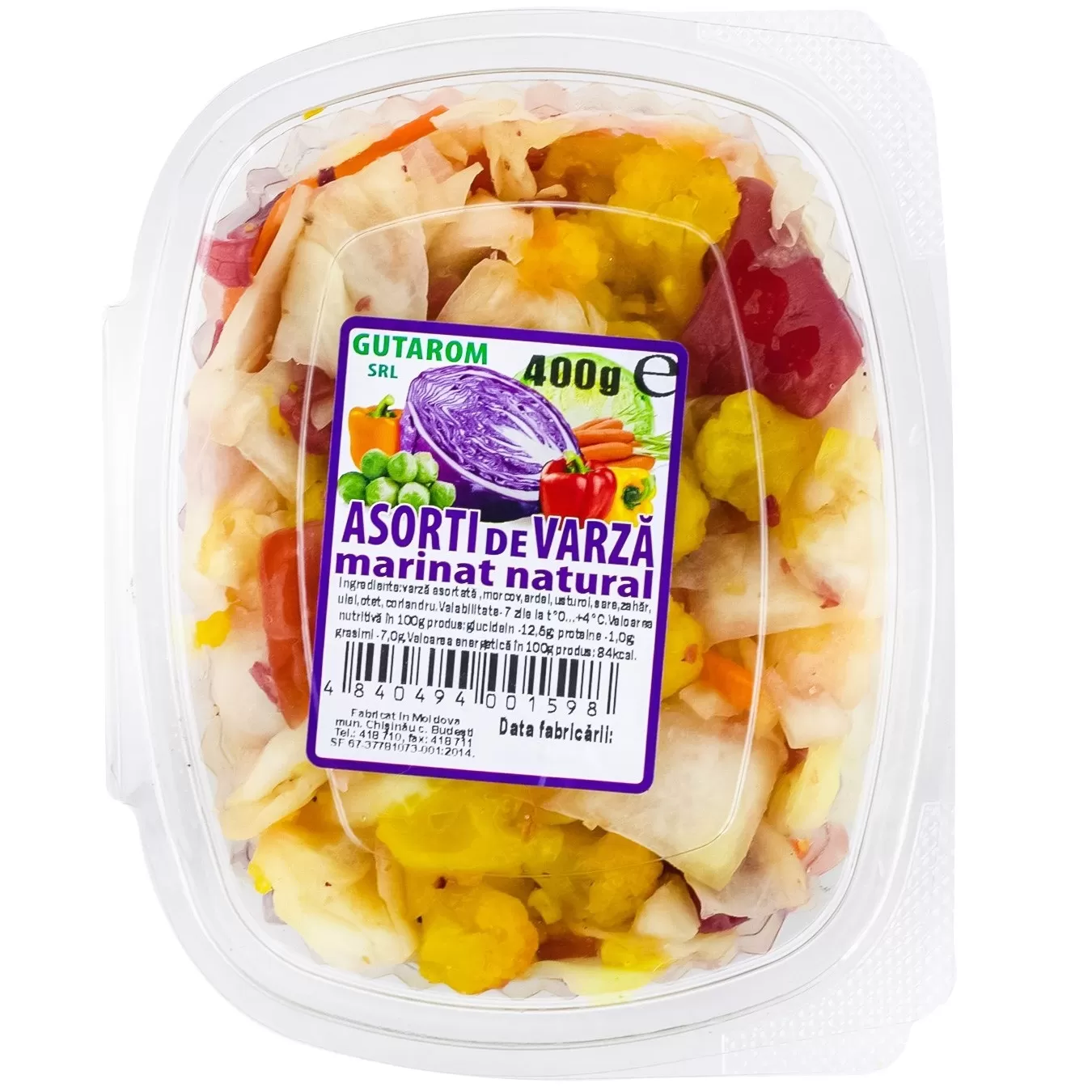 GUTAROM Asorti de varză picantă 400g