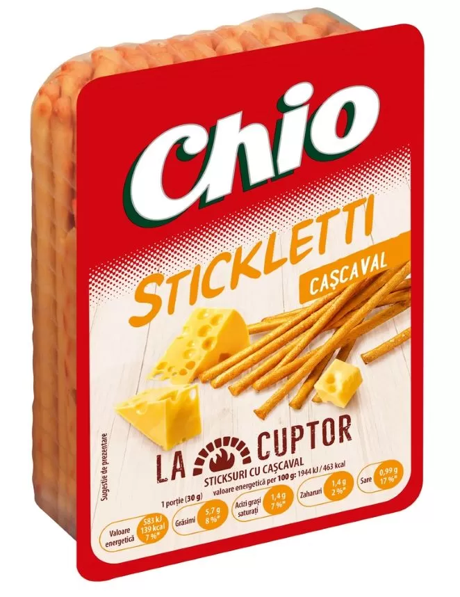 CHIO Stickletti Cașcaval 80g