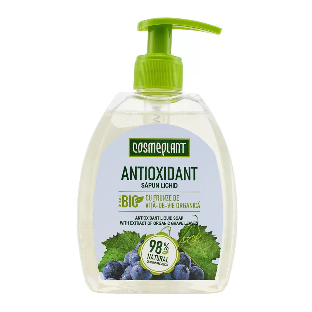 COSMEPLANT Săpun lichid Antioxidant Frunze de viță de vie 400 ml