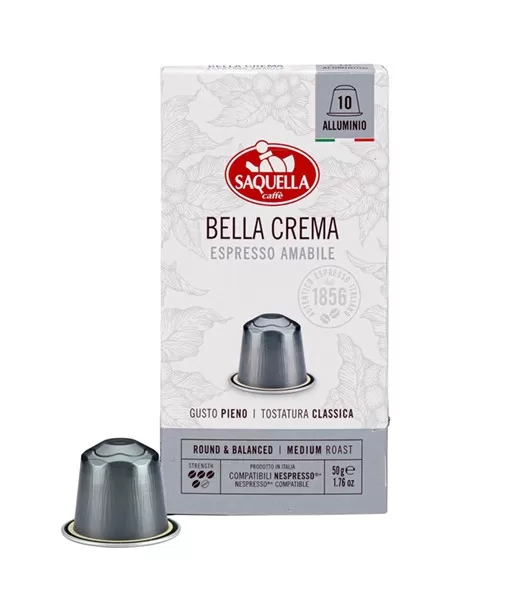 SAQUELLA Cafea capsule Bellacrema 50g 10buc