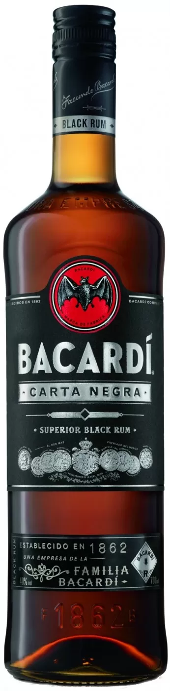 BACARDI Rom CARTA NEGRA 40%, 1L
