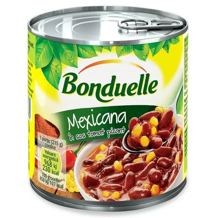 BONDUELLE Mexicana în sos tomat picant 430g