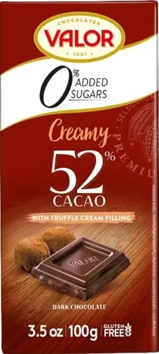 VALOR Ciocolata neagra trufe stevia 100g