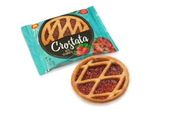 BISCUIT CHOCOLATE CROSTATA Tarta cu căpșună 50g