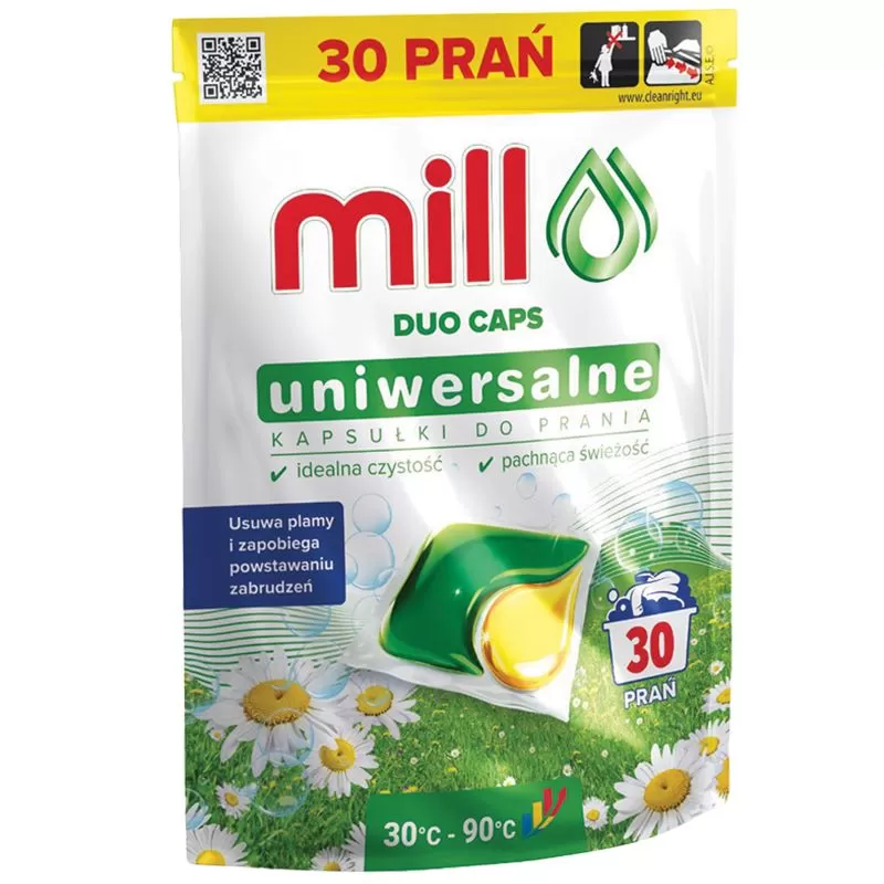 MILL Detergent capsule Universal pachet Duo caps 30buc