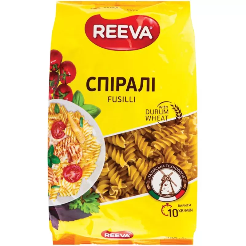 REEVA Paste făinoase spirala 400g