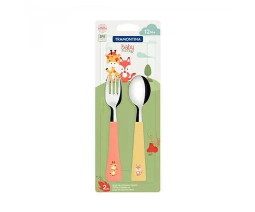 TRAMONTINA Set tacâmuri pentru copii Baby Friends 2 piese