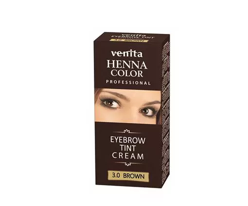 VENITA Henna Color Vopsea-crema  pentru sprancene Maron 15g