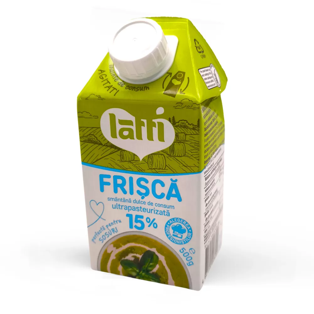 LATTI Smantana dulce 15% UHT, 500gr