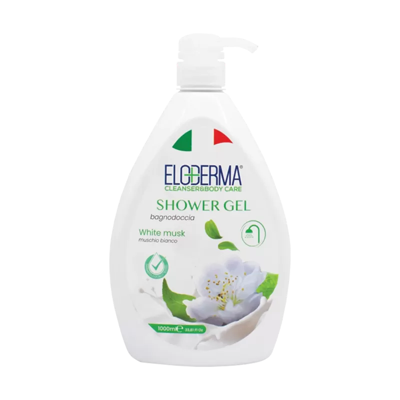 ELODERMA Gel de duș antibac White Musk 1l