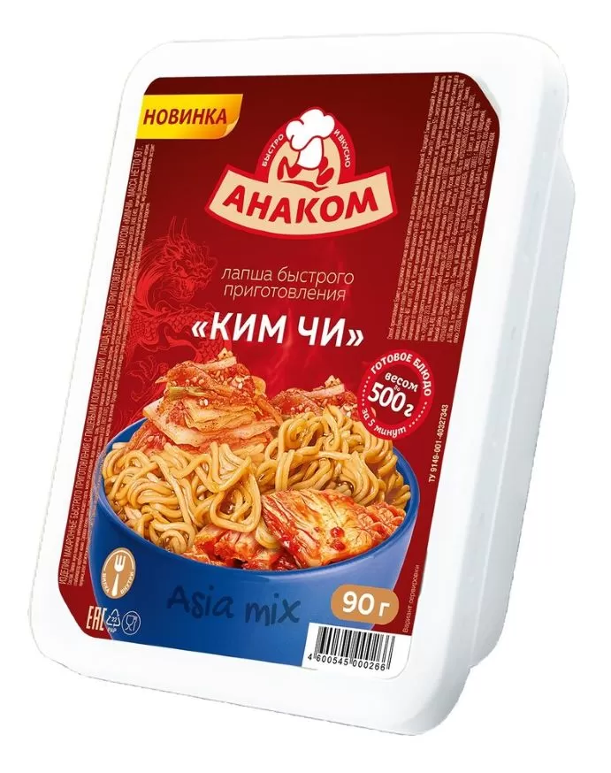 АНАКОМ Tăiței cu gust de KIM CHI Asia mix 90g