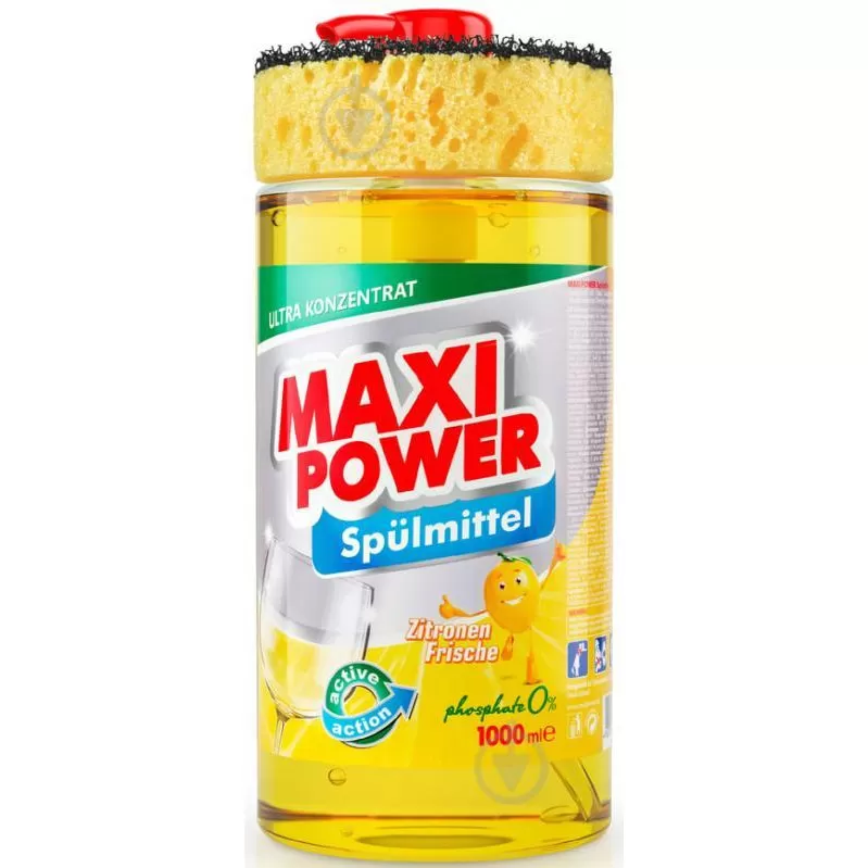 MAXI POWER Gel pentru veselă Lămîe 1l