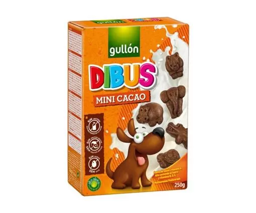 GULLON Biscuiti Dibus Mini Сacao fara lactoza 250g
