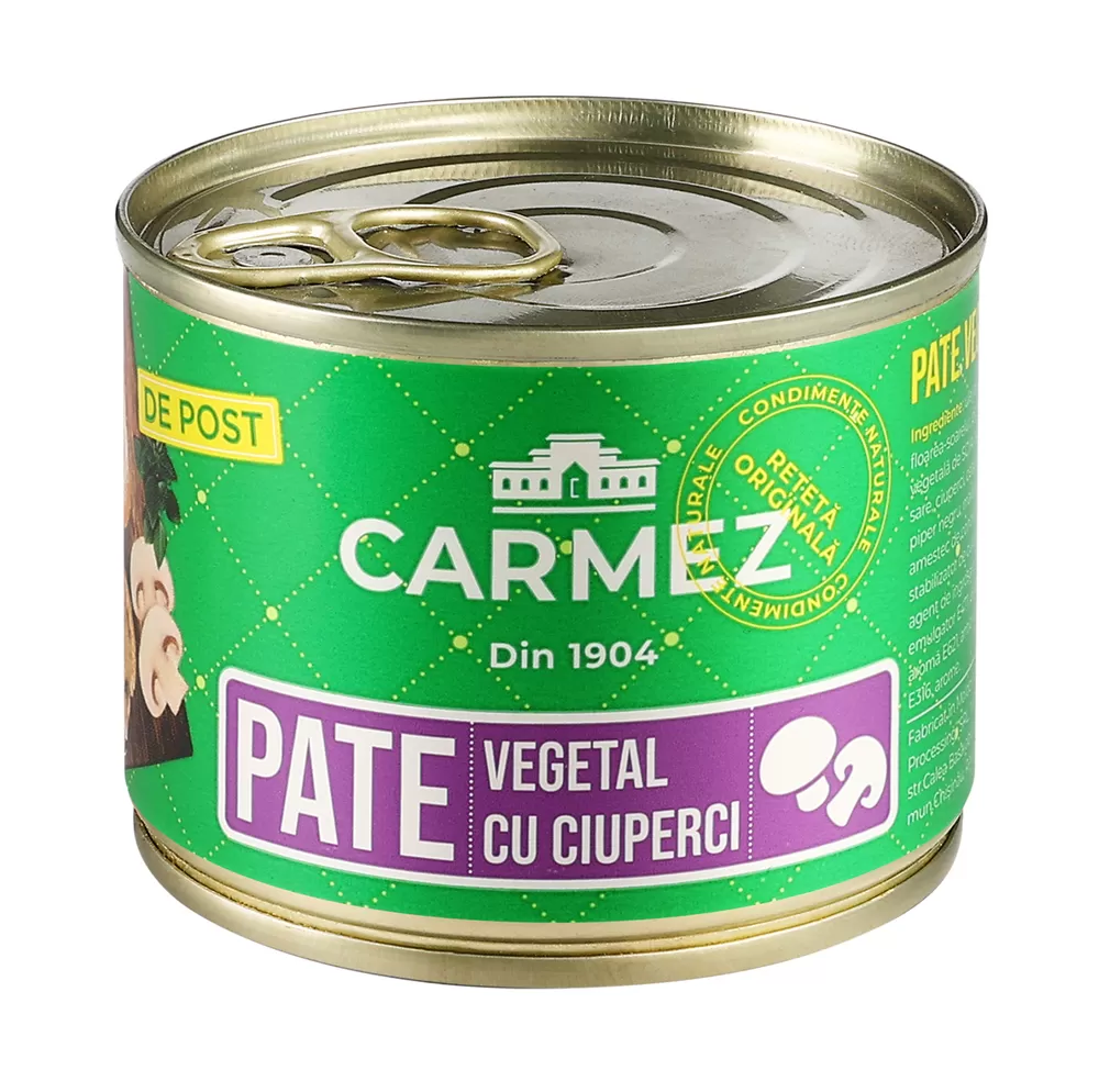 CARMEZ Pate vegetal cu ciuperci, 200g