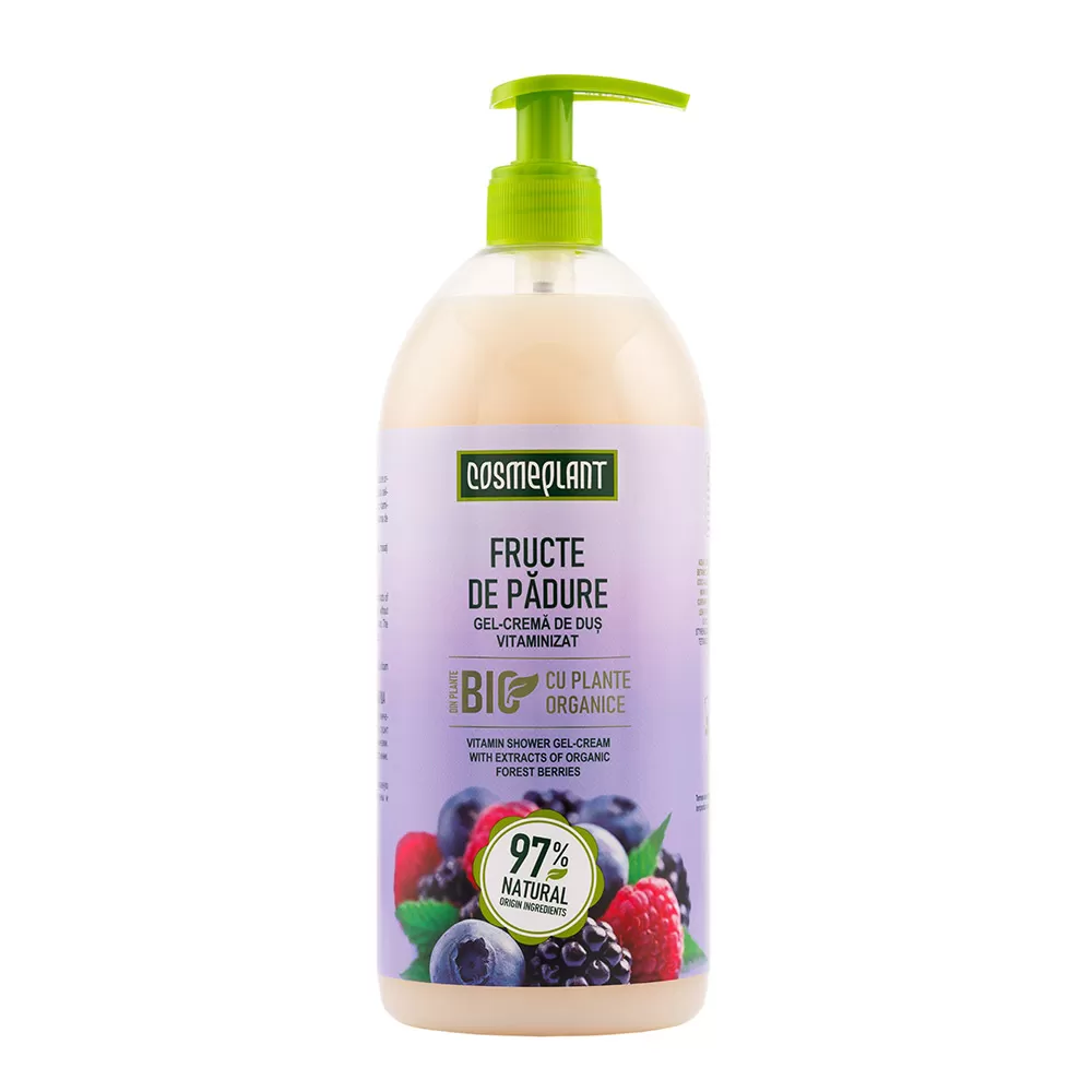 COSMEPLANT Gel-cremă pentru duș Fructe de Pădure 1l