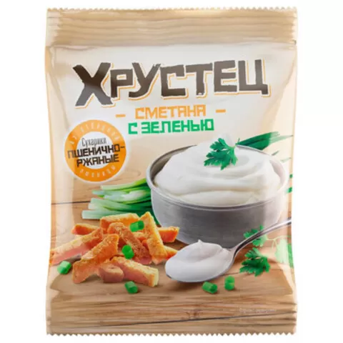КРУТЕЦ Pesmeți smîntînă cu verdeață 130g