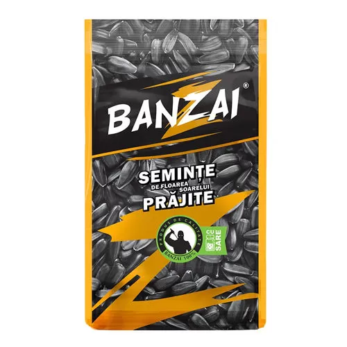 BANZAI Semințe de floarea soarelui cu sare 180g