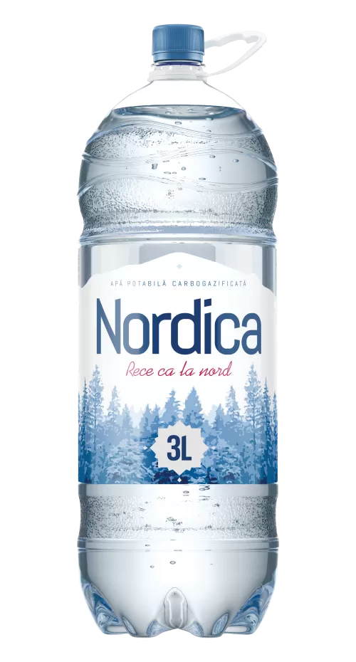 NORDICA Apă potabilă gazată 3l