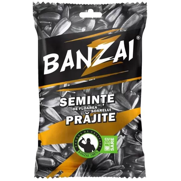 BANZAI Semințe de floarea soarelui cu sare 100g