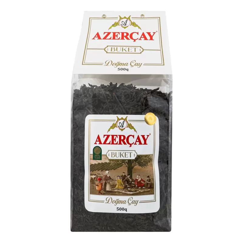 AZERCAY Сeai Buket  negru ambalaj transparent 500g