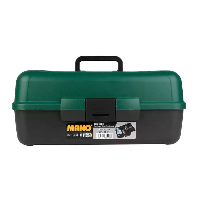 MANO Organizator instrumente Plastic Negru/Verde 42cm