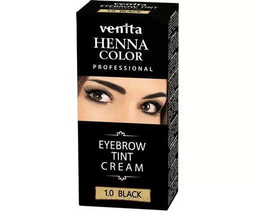VENITA Henna Color Vopsea-crema  pentru sprancene Negru 15g