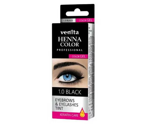 VENITA Henna Color Vopsea-gel pentru sprancene, gene 3.0 Maron