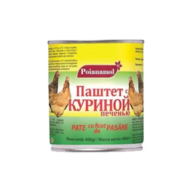 POIANAMOL Pate cu ficat de pasăre 400g