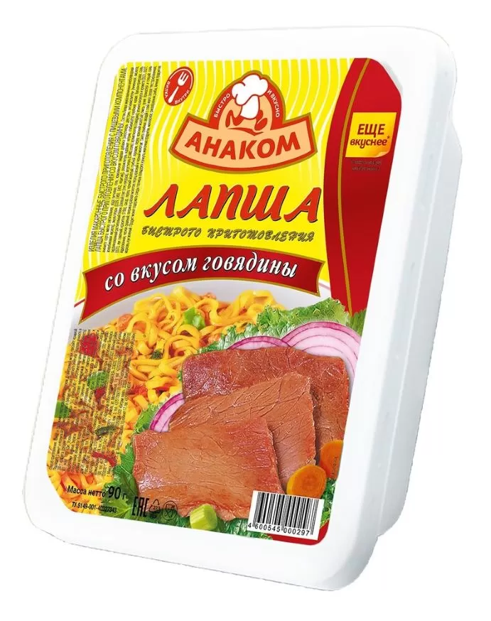 АНАКОМ Tăiței cu gust de vită 90g 