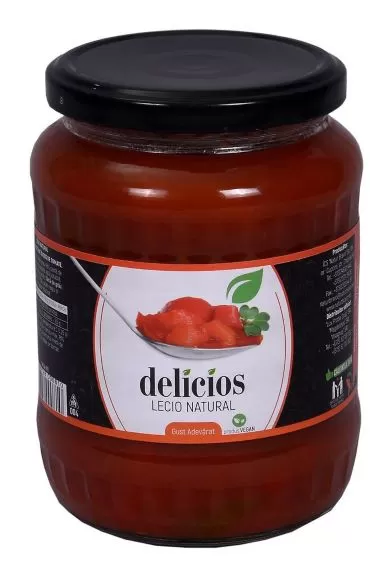 DELICIOS Ardei gras taiat/lecio 720ml